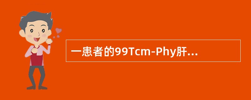 一患者的99Tcm-Phy肝胶体及99Tcm-RBC肝血池断层显像如图，诊断是（