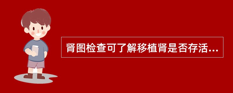 肾图检查可了解移植肾是否存活，提示移植肾成活的肾图是（）。