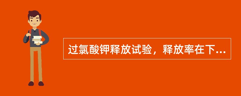 过氯酸钾释放试验，释放率在下列哪个范围提示甲状腺碘有机化明显障碍（）。