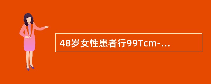 48岁女性患者行99Tcm-DTPA肾动态显像，功能相如图，可能的诊断（）。