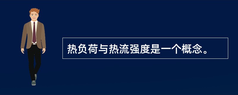 热负荷与热流强度是一个概念。