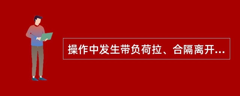 操作中发生带负荷拉、合隔离开关时应如何处理？