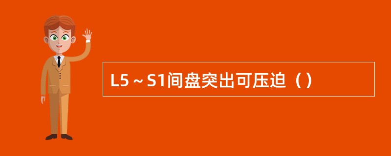 L5～S1间盘突出可压迫（）