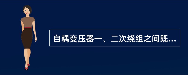 自耦变压器一、二次绕组之间既有（）联系，又有（）联系。