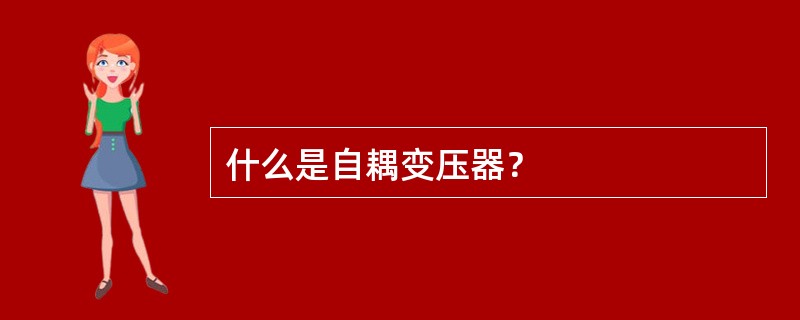 什么是自耦变压器？