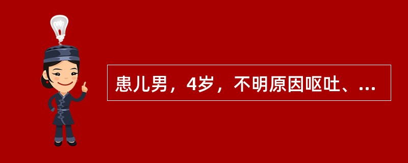 患儿男，4岁，不明原因呕吐、性情改变、头痛2周，持续发热1周，经一般抗感染治疗无