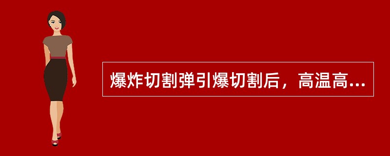 爆炸切割弹引爆切割后，高温高压气体在环空与（）相遇受阻而降温降压。