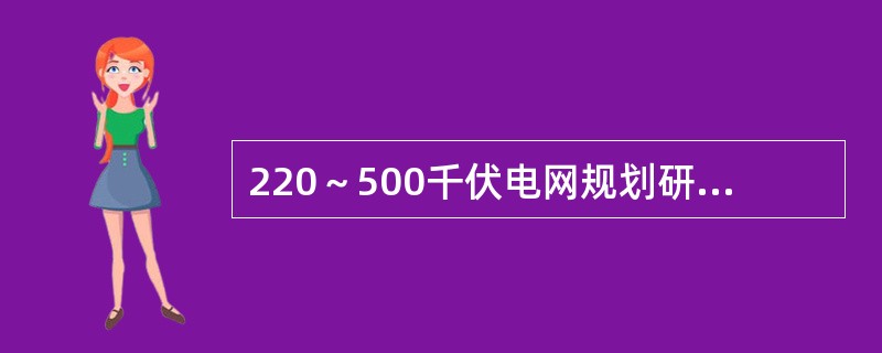 220～500千伏电网规划研究与编制，指导地（市）经研所具体编制110（66）千