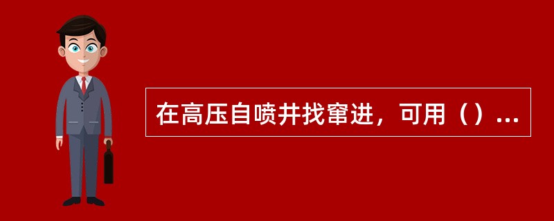 在高压自喷井找窜进，可用（）将找窜管柱下入预定层位。