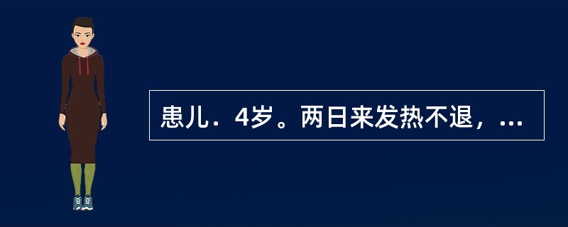 患儿．4岁。两日来发热不退，咳喘痰黄，声高息涌，呼气延长。其证候是（）