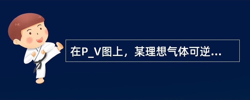 在P_V图上，某理想气体可逆过程线下的面积表示该过程中系统于外界之间的功的变化量