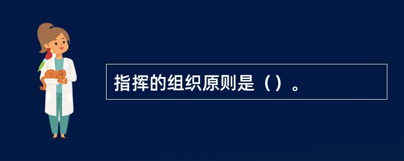 指挥的组织原则是（）。