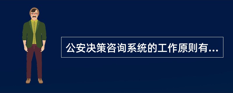 公安决策咨询系统的工作原则有哪些？