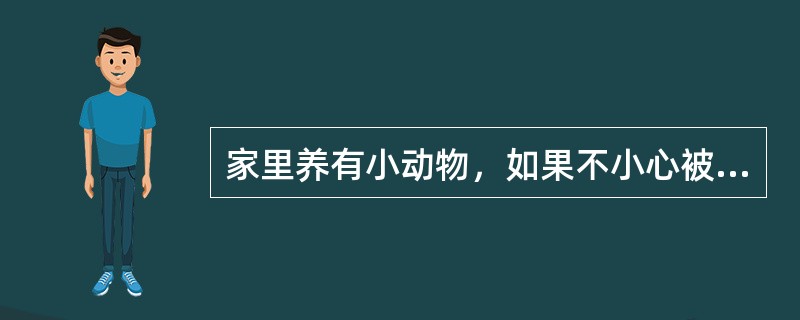 家里养有小动物，如果不小心被抓或咬伤怎么办？