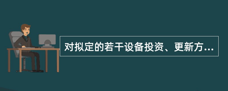 对拟定的若干设备投资、更新方案，通过技术风险、使用维修特点分析，可以考虑经营租赁