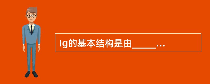 Ig的基本结构是由______条多肽链组成，链间借助______连接而成的。