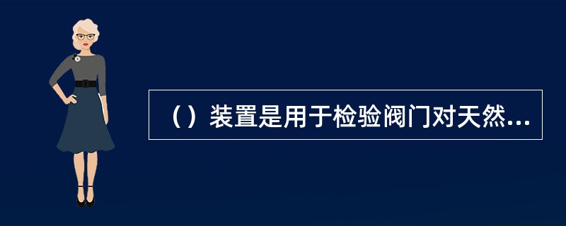 （）装置是用于检验阀门对天然气燃烧器的密封性