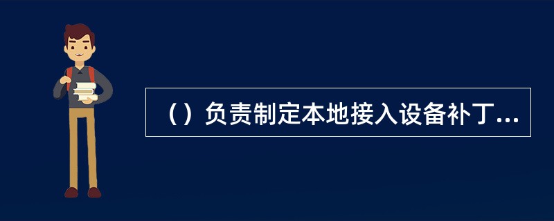 （）负责制定本地接入设备补丁加载方案，组织本地接入设备补丁加载工作，并监控设备升