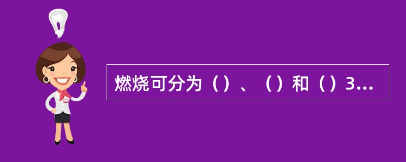 燃烧可分为（）、（）和（）3种类型，每种类型的燃烧都有其各自的特点。