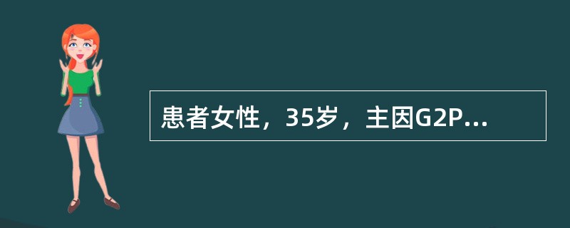 患者女性，35岁，主因G2P0，妊娠38周，因食欲减退、恶心、乏力半月，加重2日