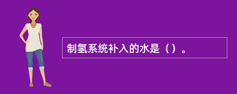 制氢系统补入的水是（）。