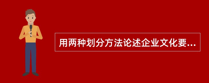 用两种划分方法论述企业文化要素。