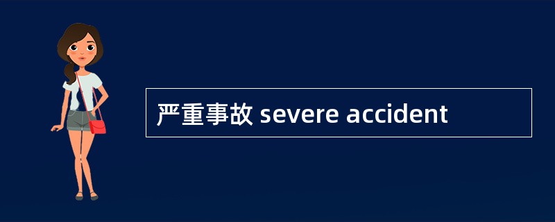 严重事故 severe accident