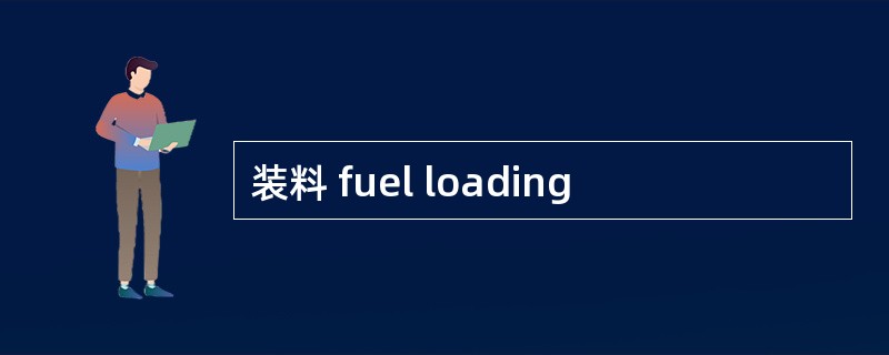装料 fuel loading