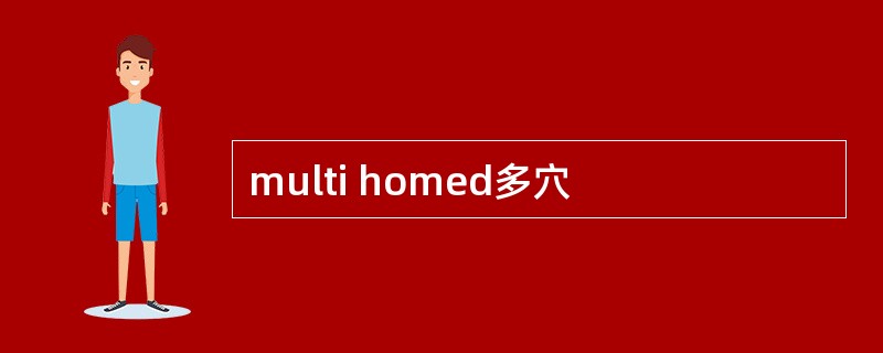 multi homed多穴