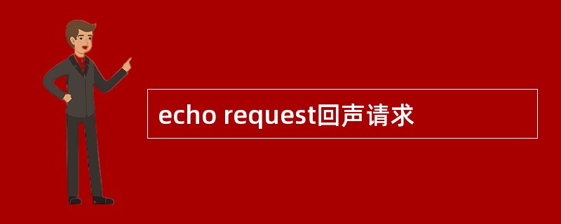 echo request回声请求