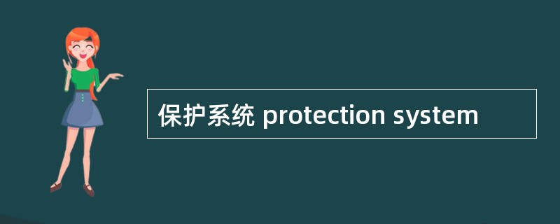 保护系统 protection system