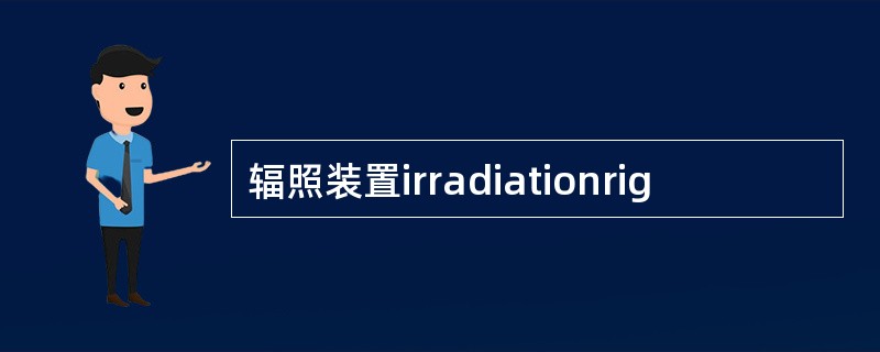 辐照装置irradiationrig