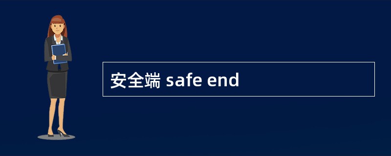 安全端 safe end