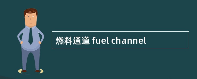 燃料通道 fuel channel