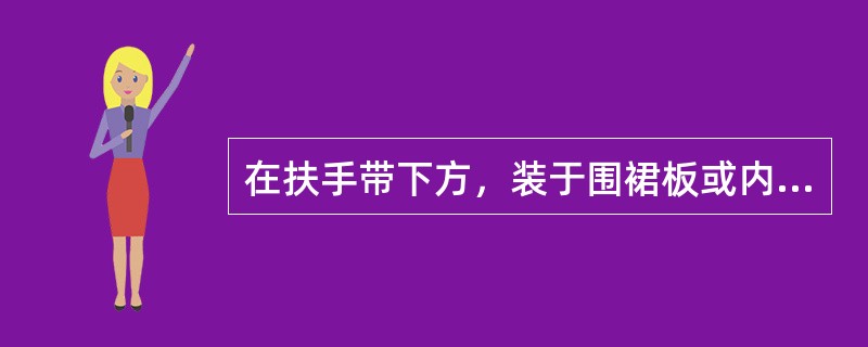 在扶手带下方，装于围裙板或内盖板与外盖板之间的内护板叫（）。