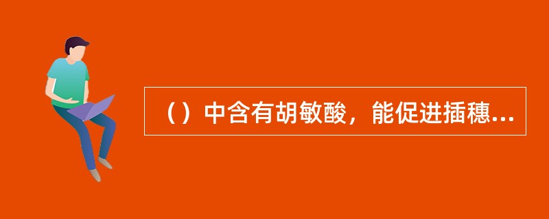 （）中含有胡敏酸，能促进插穗发根。