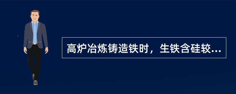 高炉冶炼铸造铁时，生铁含硅较高，流动性差，这时铁口眼应（）。