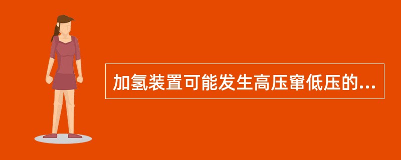 加氢装置可能发生高压窜低压的部位不包括（）