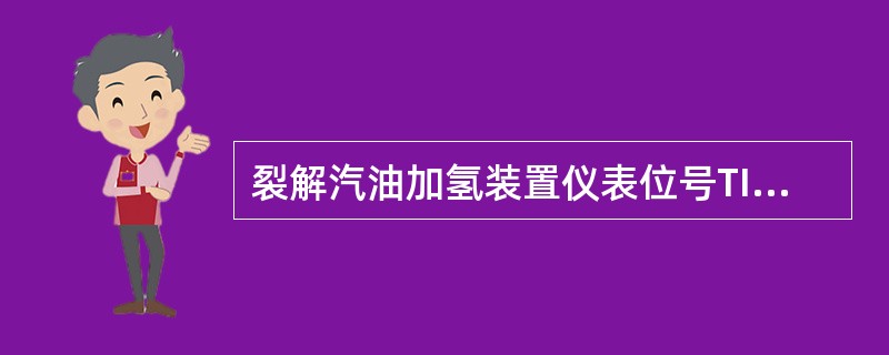 裂解汽油加氢装置仪表位号TICA-××××中字母“C”的含义是（）。