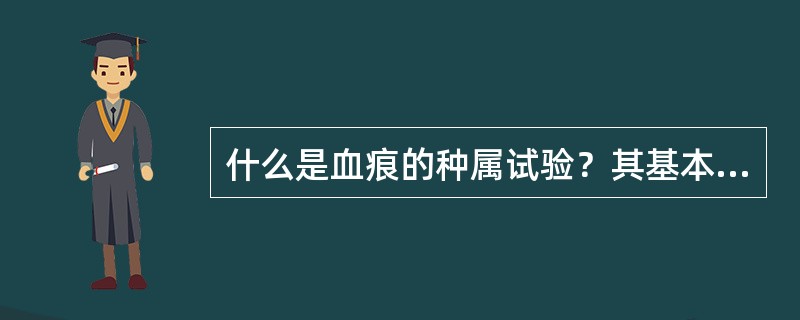 什么是血痕的种属试验？其基本原理？