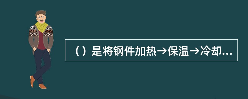 （）是将钢件加热→保温→冷却→等温保持，使奥氏体转变为珠光组织，然后慢慢冷却的热