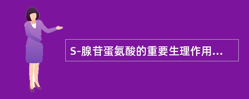 S-腺苷蛋氨酸的重要生理作用是（）。