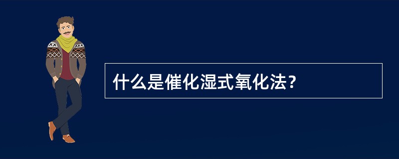 什么是催化湿式氧化法？