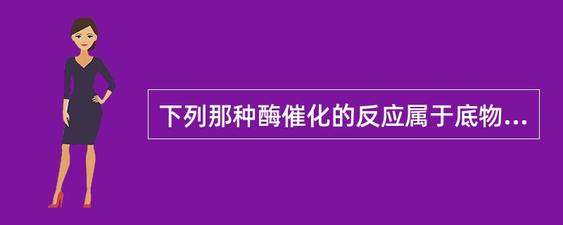 下列那种酶催化的反应属于底物水平的磷酸化（）。