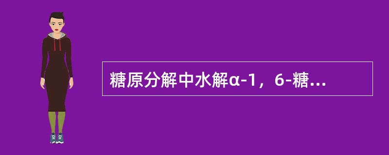 糖原分解中水解α-1，6-糖苷键的酶是（）。