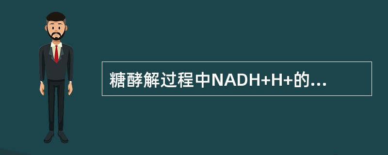 糖酵解过程中NADH+H+的去路（）。