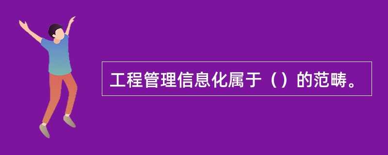 工程管理信息化属于（）的范畴。