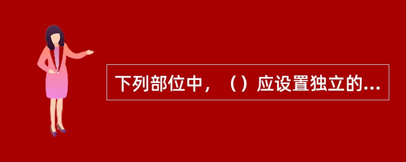 下列部位中，（）应设置独立的机械加压送风的防烟设施?