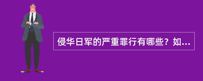 侵华日军的严重罪行有哪些？如何防止中国再次遭受日本军国主义的侵害？