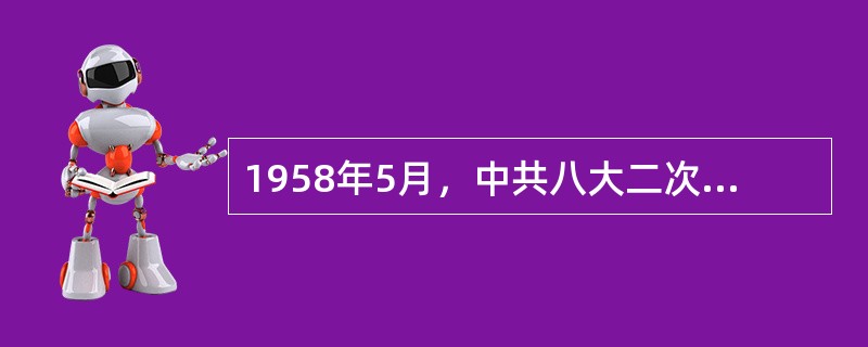 1958年5月，中共八大二次会议通过的社会主义建设总路线是（）